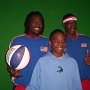 Darius with Slick and Bones.  Jaeden had gotten shy for a sec and didn't want to take a picture.