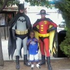 Batmand and Robin with Little Hercules